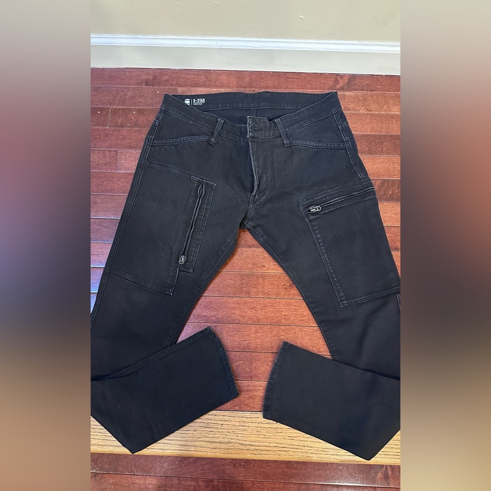 G-Star Super Slim Black Denim Jeans